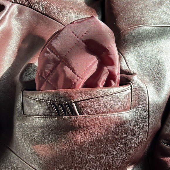 Vintage Apex Pelle  Collection Leather Coat Brown Women's XXL - Picture 14 of 16